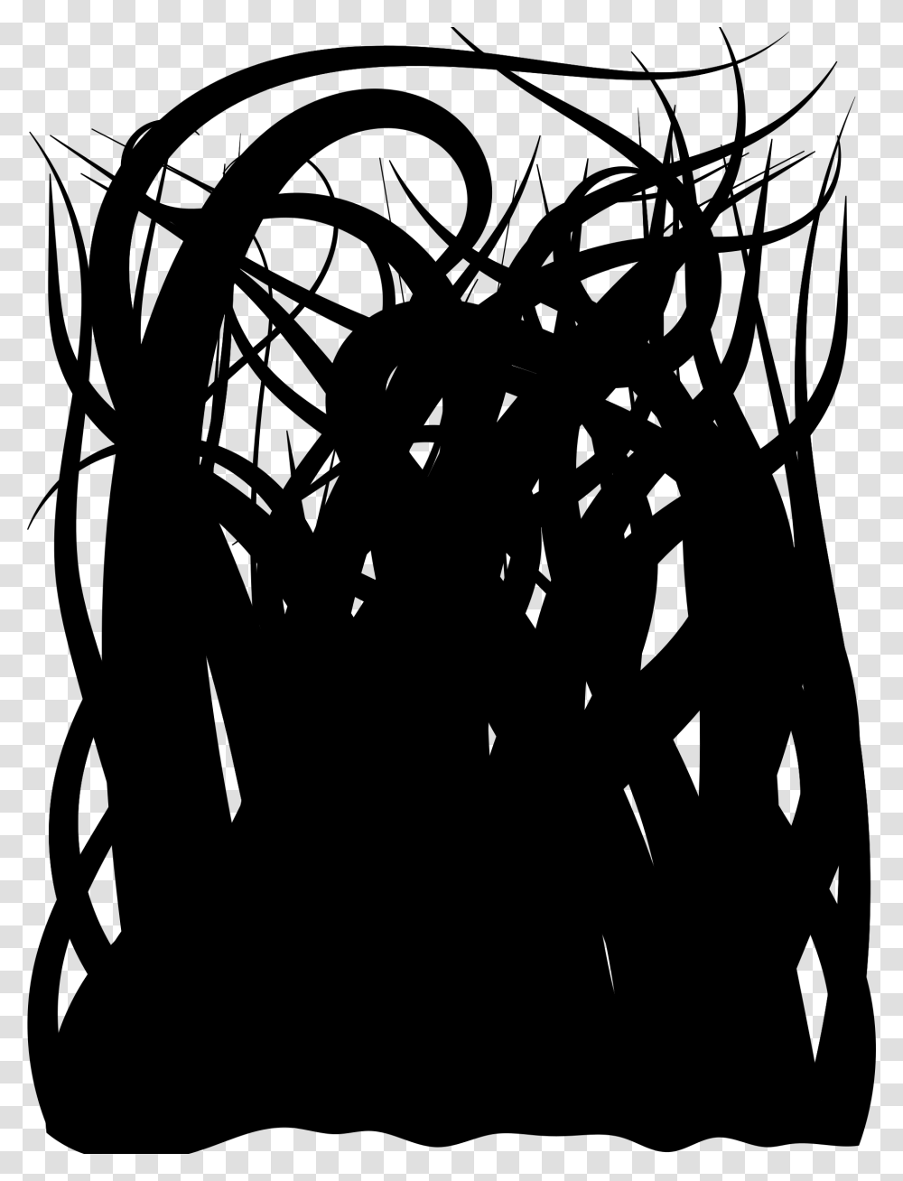 Silhouettemonochrome Photographyphotography Black Tentacles, Gray, World Of Warcraft Transparent Png