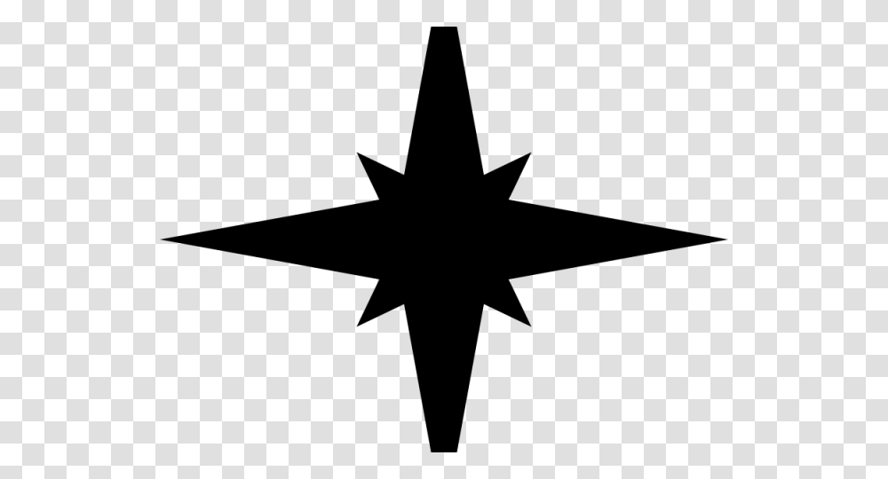 Silhouettes Clipart Christmas Star 4 Pointed Star, Gray, World Of Warcraft Transparent Png