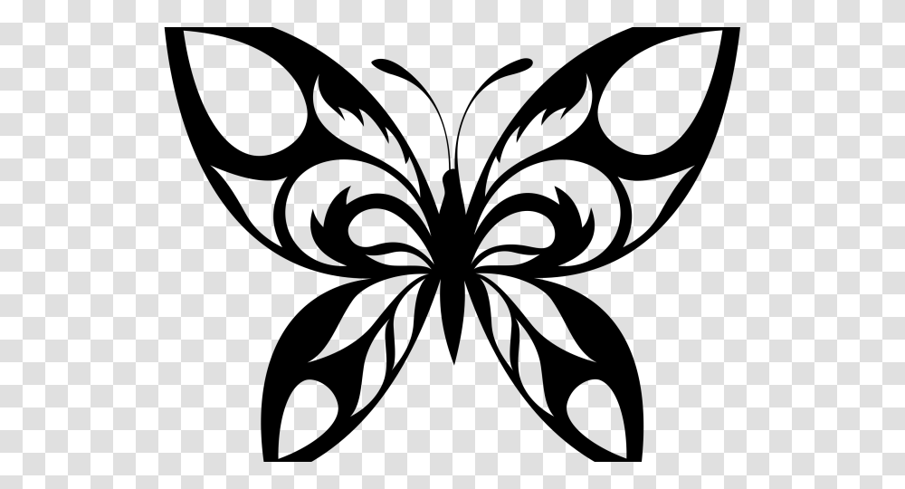 Silhouettes Clipart Flying Butterfly, Gray, World Of Warcraft Transparent Png