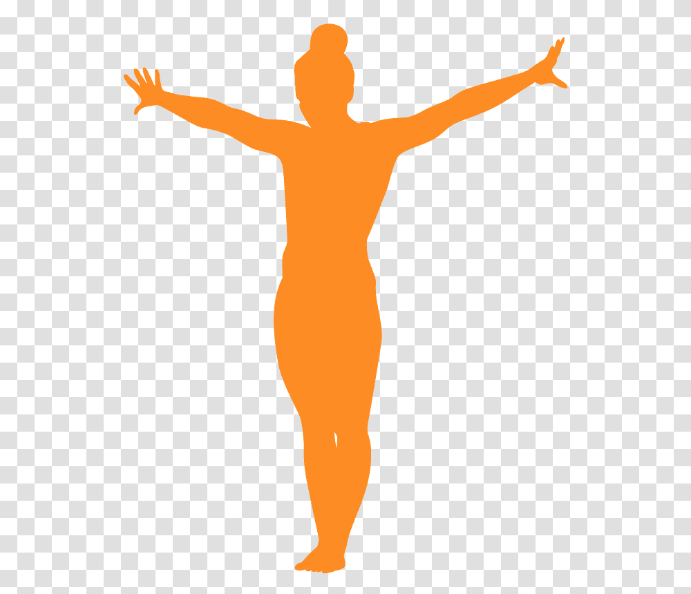 Silhouettes Of Gymnastics, Back, Hand, Person, Plant Transparent Png