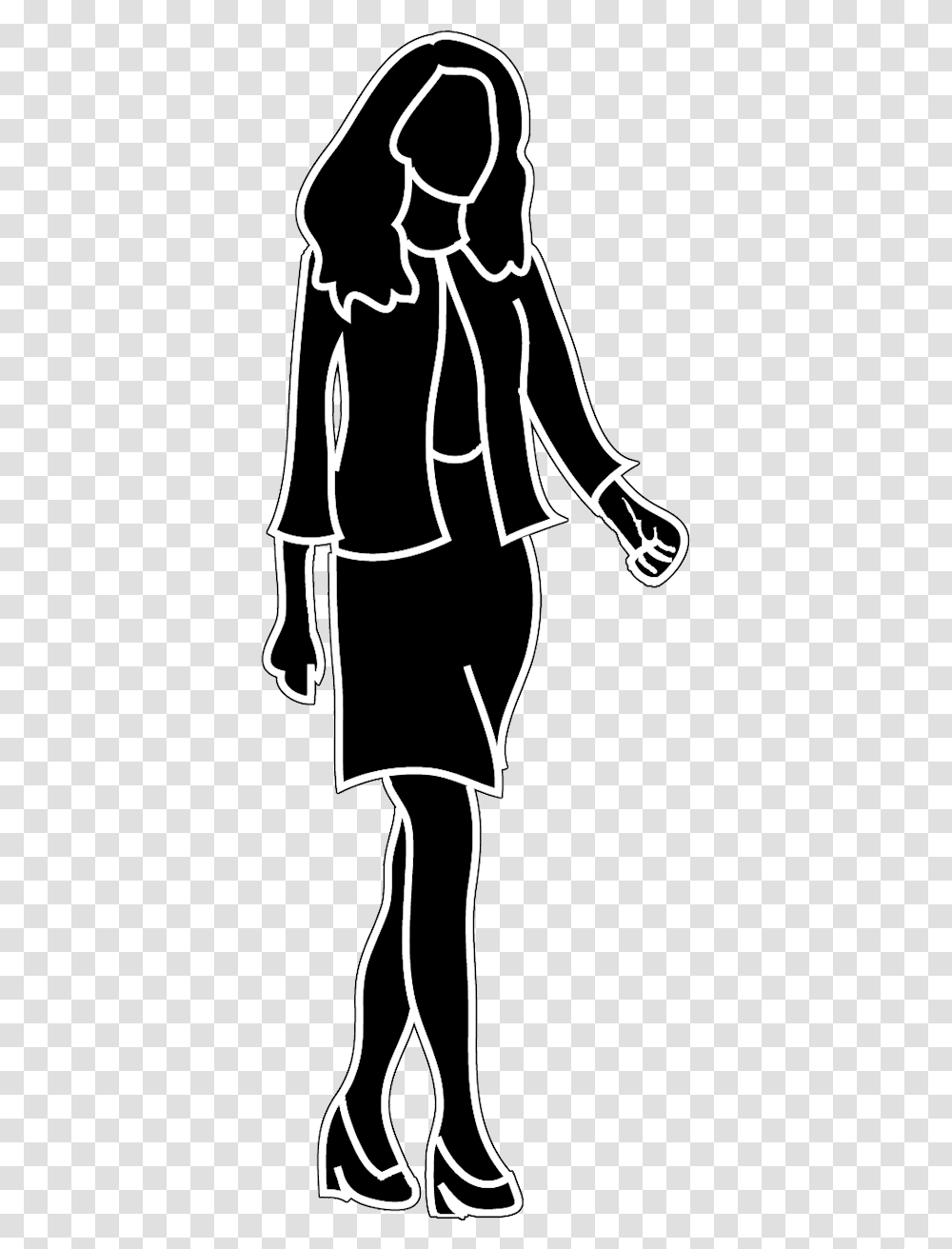 Silhouettes Of People Silhouette Clipart Lady Clipart Black And White Whole Body, Stencil, Hand, Person, Human Transparent Png