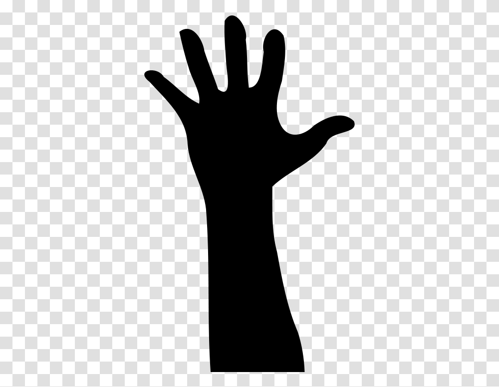 Silhouettethumbhand Raise Hands Clipart Gif, Gray, World Of Warcraft Transparent Png