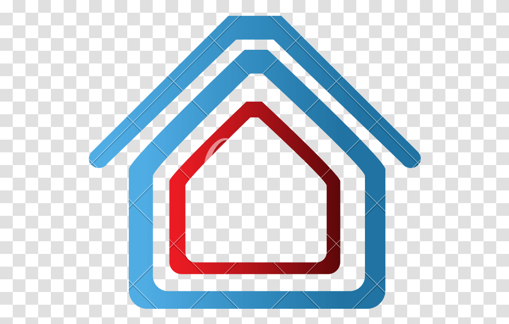 Silhueta De Casa Colorida, Building, Label Transparent Png