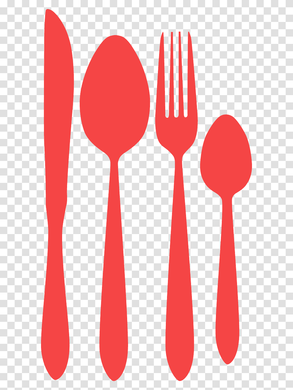 Silhueta De Talheres, Fork, Cutlery, Spoon Transparent Png