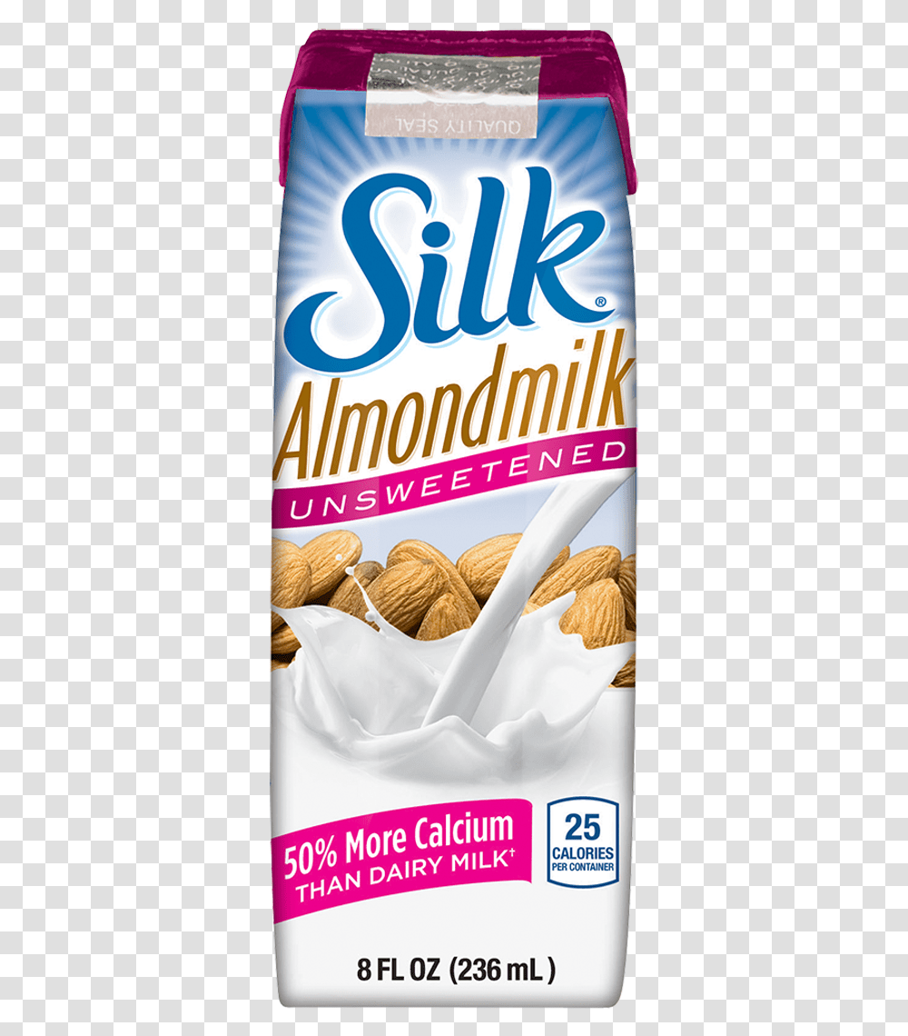 Silk Almond Milk Unsweetened Silk Soy Milk, Plant, Nut, Vegetable, Food Transparent Png