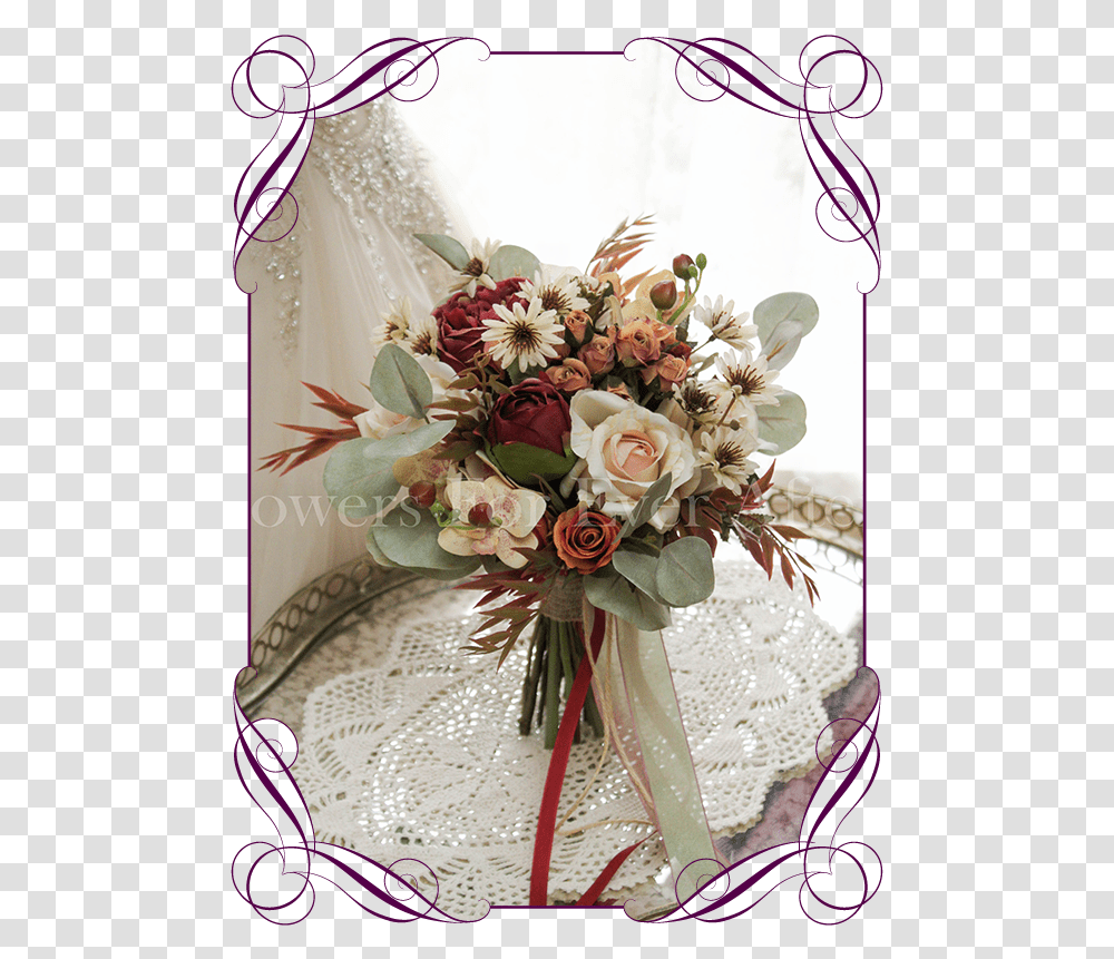 Silk Artificial Autumn Fall Wedding Bridal Bouquet Bouquet, Floral Design, Pattern, Plant Transparent Png