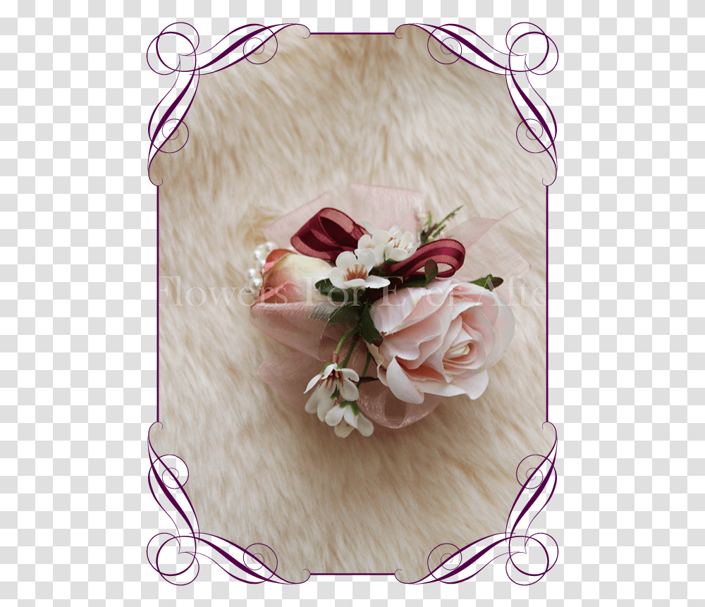 Silk Artificial Burgundy And Blush Ladies Wrist Corsage Flower Bouquet, Plant, Flower Arrangement, Floral Design, Pattern Transparent Png