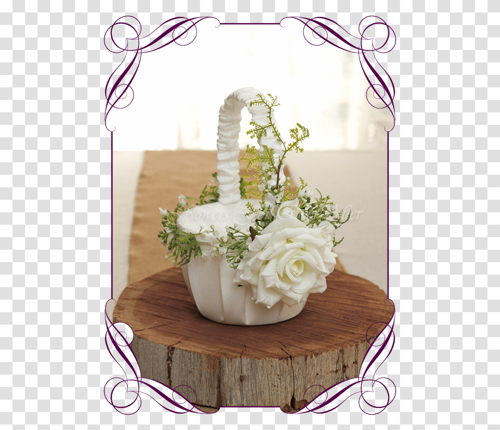 Silk Artificial Decorated Elegant Baby's Breath Gyp Wedding Basket For Flower Girl, Plant, Floral Design, Pattern Transparent Png