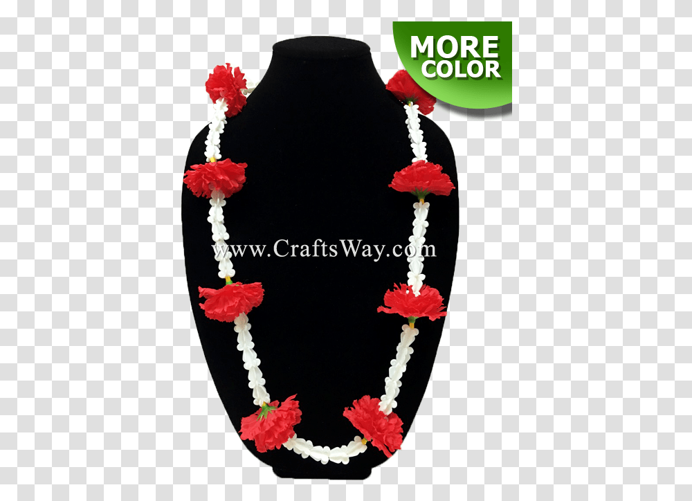 Silk Carnation Amp Crown Flower Lei Bead, Plant, Ornament, Necklace, Jewelry Transparent Png