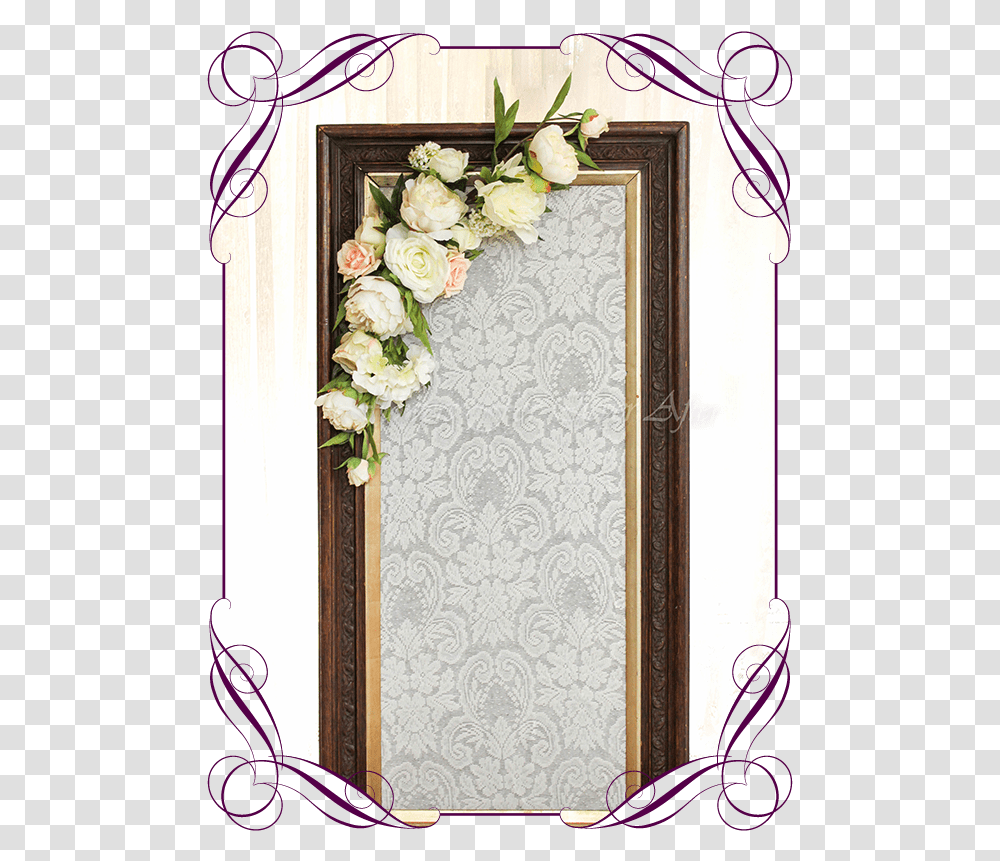 Silk Faux Flowers Table Centrepiece And Sign Or Arbor Basket For Flower Girl Wedding, Plant, Blossom, Floral Design, Pattern Transparent Png