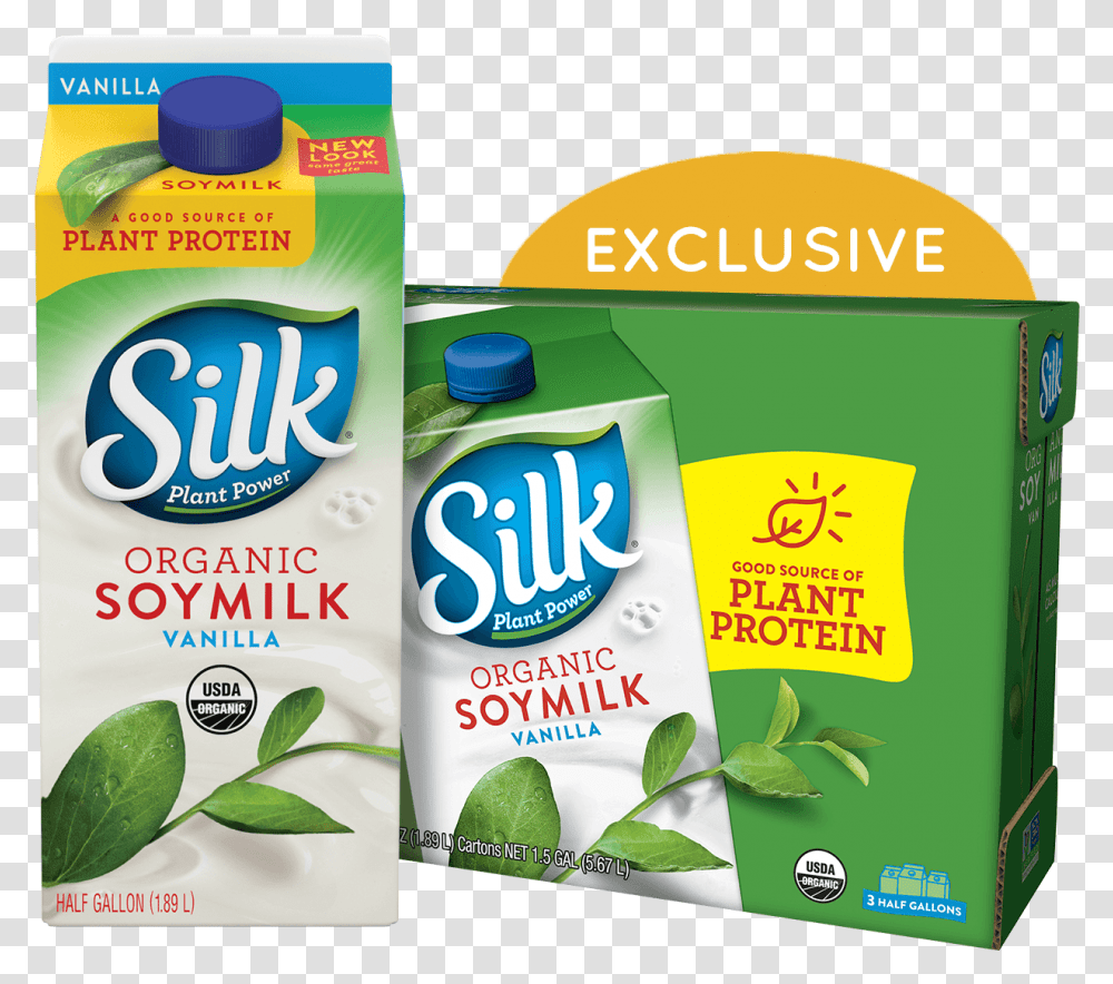Silk Organic Vanilla Soymilk Juicebox, Beverage, Plant, Vase, Jar Transparent Png
