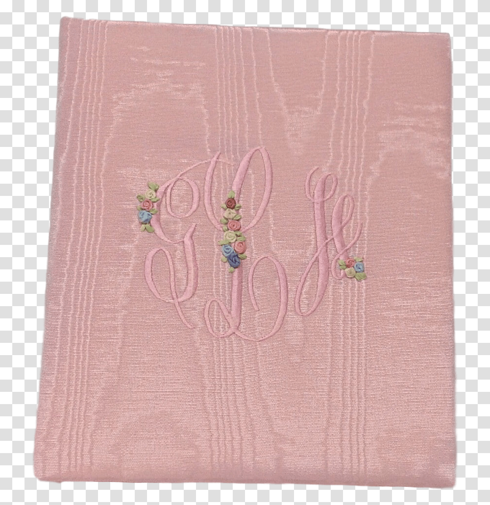 Silk Ribbon Flowers Embroidered On Moire Baby Memory Stitch, Applique, Rug, Pattern Transparent Png