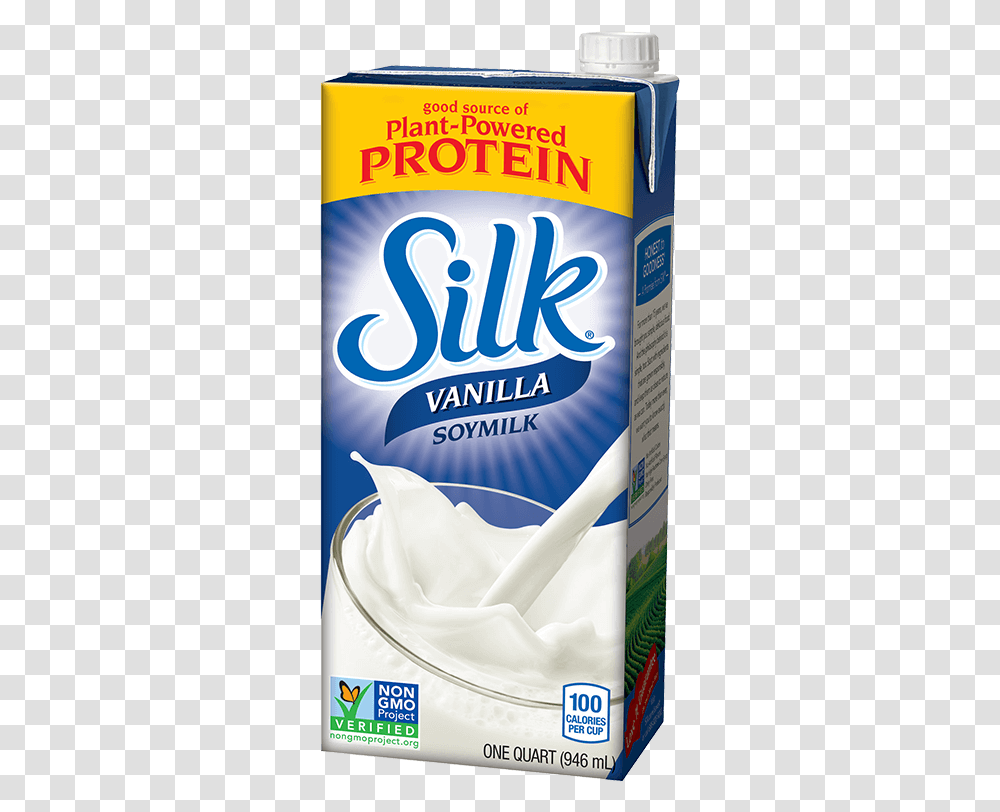 Silk Shelf Stable Vanilla Soymilk Blue Soy Milk Silk, Beverage, Drink, Dairy, Paper Transparent Png
