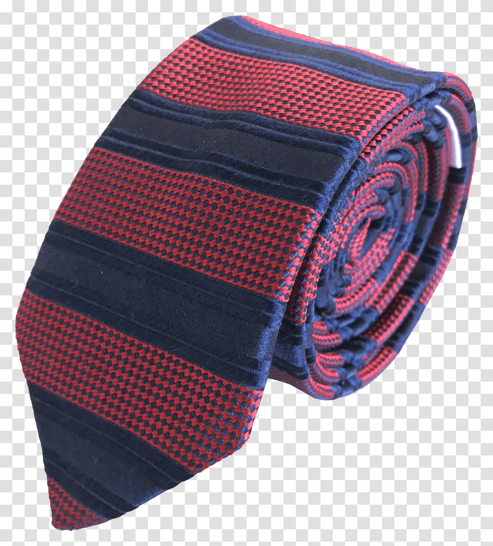 Silk Skinny Tie With Equally Spaced Stripes In Red Paisley, Accessories, Accessory, Necktie, Rug Transparent Png