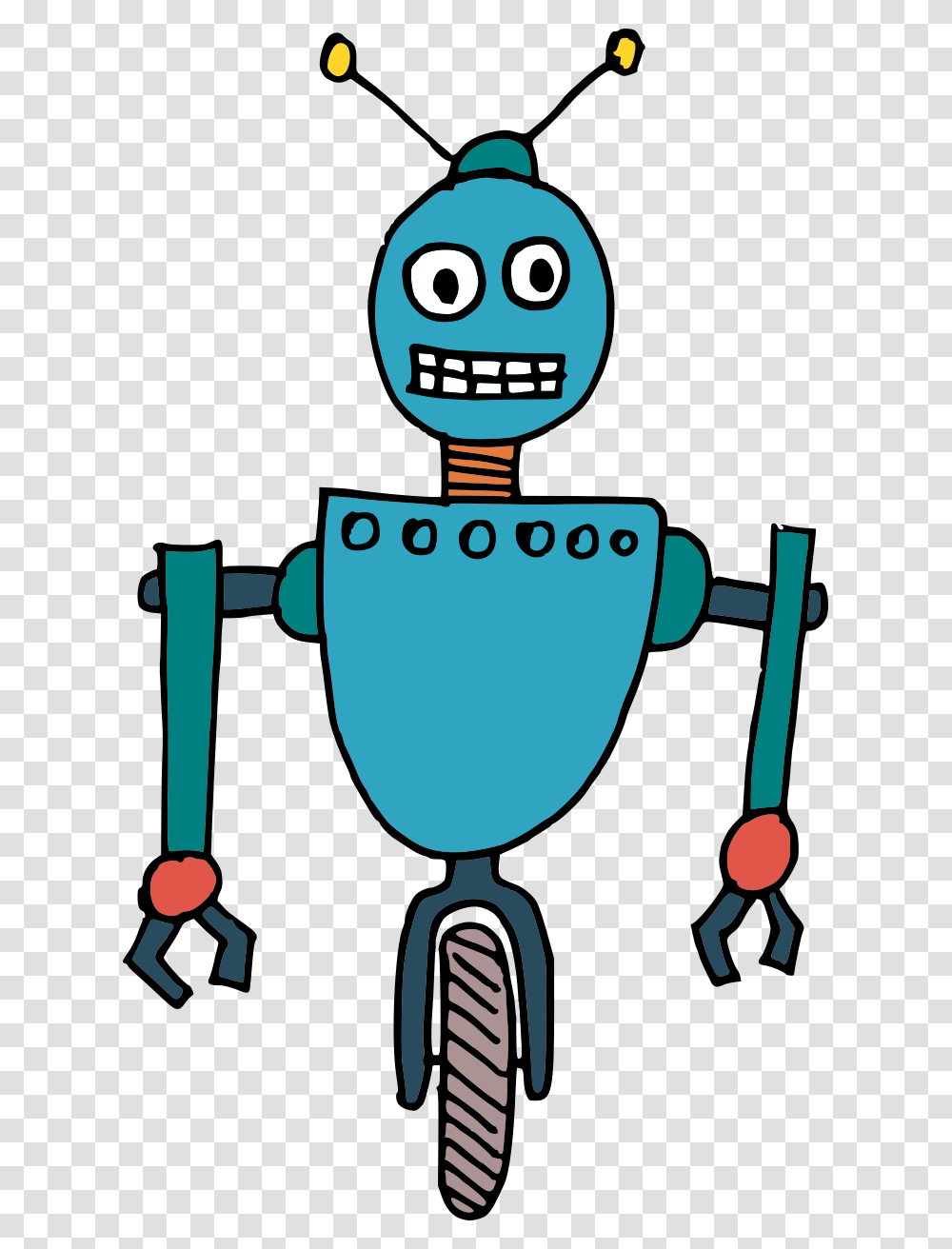 Silly Cartoon Robot Vector Transparent Png