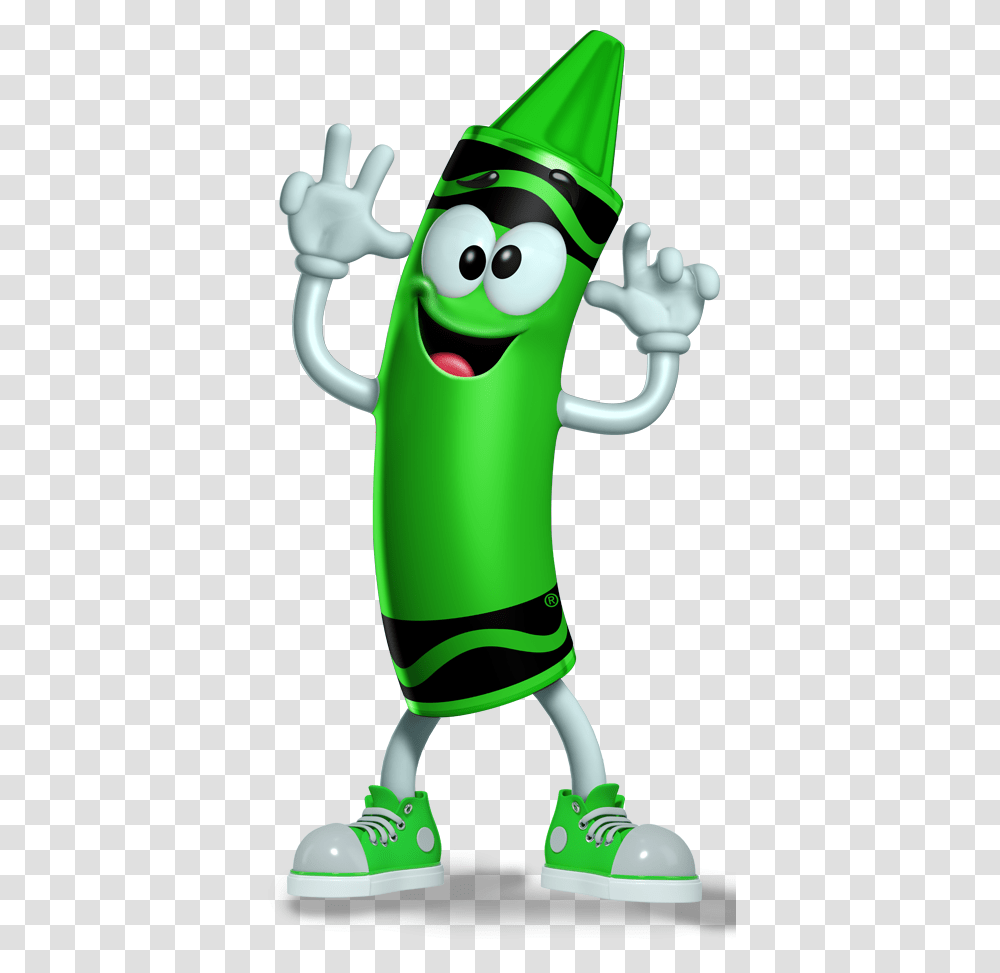 Silly Green Crayon Green Crayon, Toy, Mascot Transparent Png