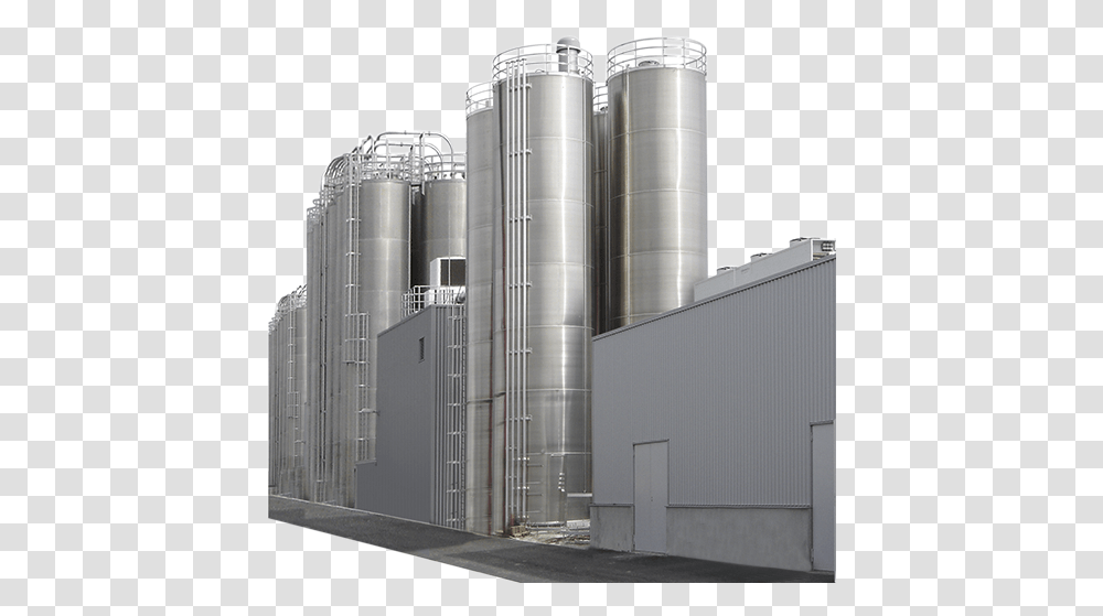 Silo Group Silos, Building, Factory, Brewery, Refinery Transparent Png