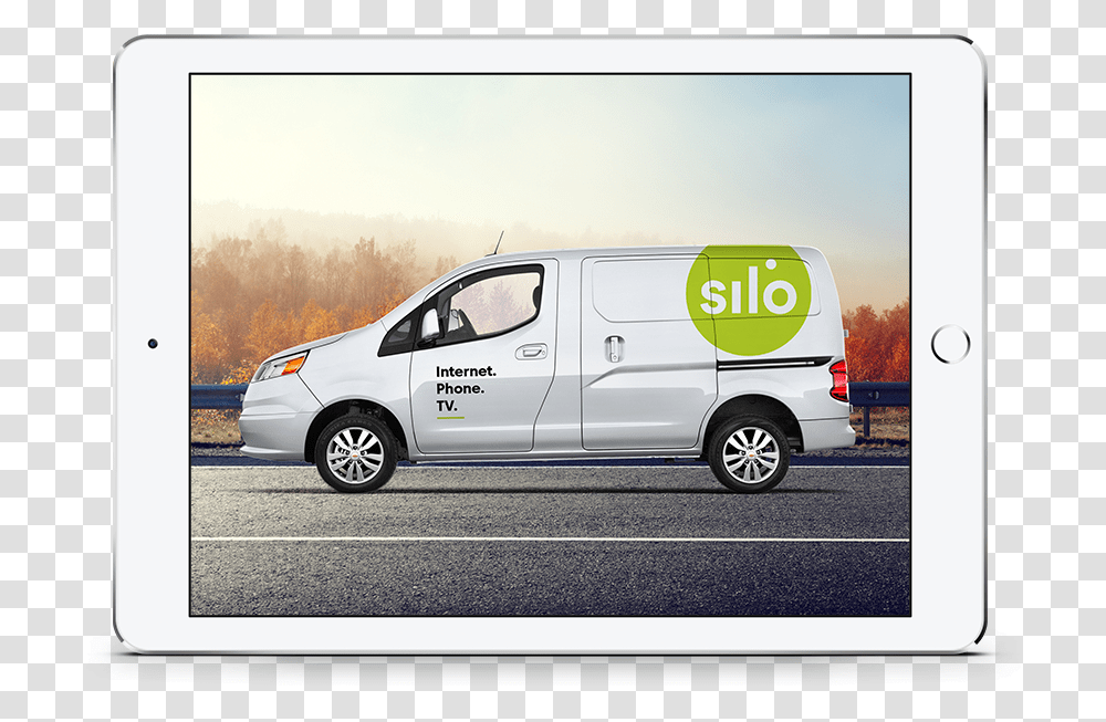 Silo Van On Tablet Nissan Primastar, Tire, Wheel, Machine, Spoke Transparent Png
