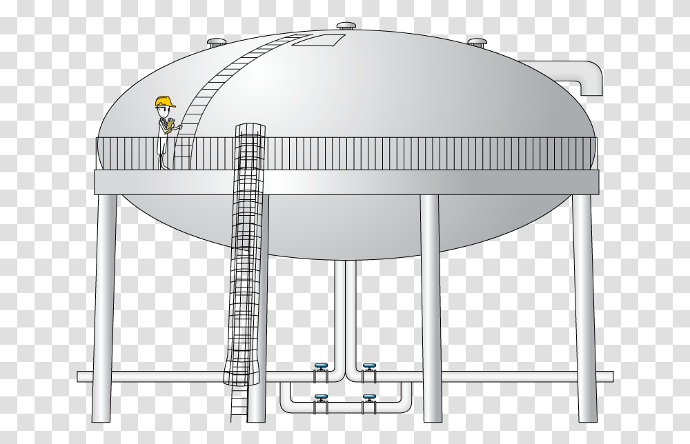 Silo, Water Tower, Building, Stand, Plan Transparent Png