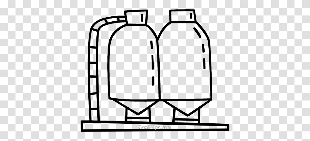 Silos Royalty Free Vector Clip Art Illustration, Bottle, Cylinder, Bomb, Weapon Transparent Png