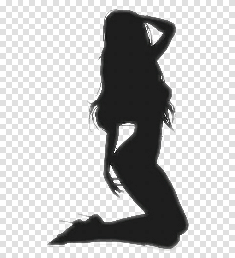 Siluet Woman Sexywoman Mujer Sexystyle 2d Female Silhouette Sexy, Stencil, Person, Human Transparent Png