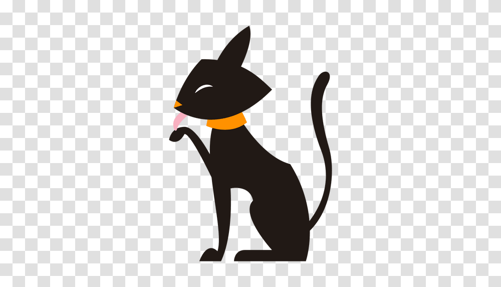 Silueta De Gato Negro De, Cat, Pet, Mammal, Animal Transparent Png