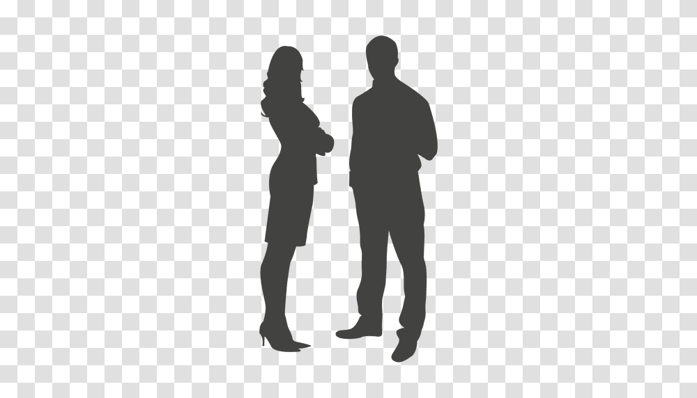 Silueta De Hombre Y Mujer Image, Standing, Person, Human, Silhouette Transparent Png