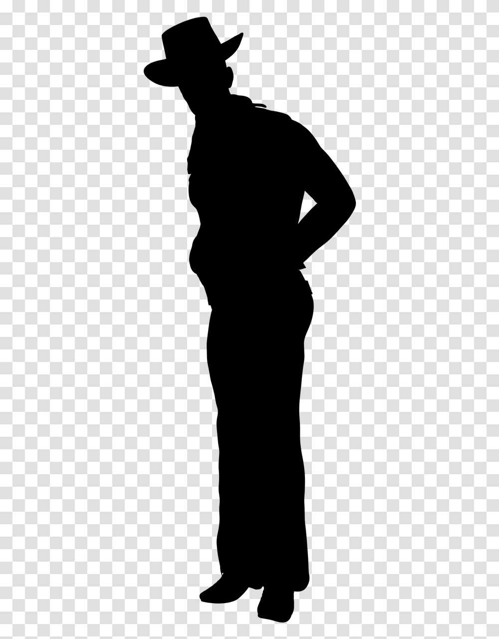 Silueta De Hombres Vaqueros, Gray, World Of Warcraft Transparent Png