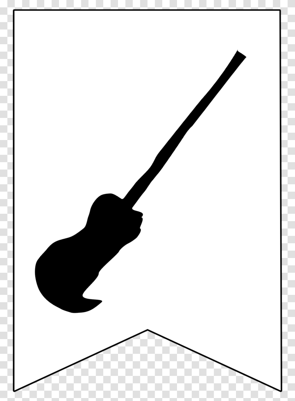 Silueta Escoba Harry Potter, Shovel, Tool, Screwdriver, Silhouette Transparent Png