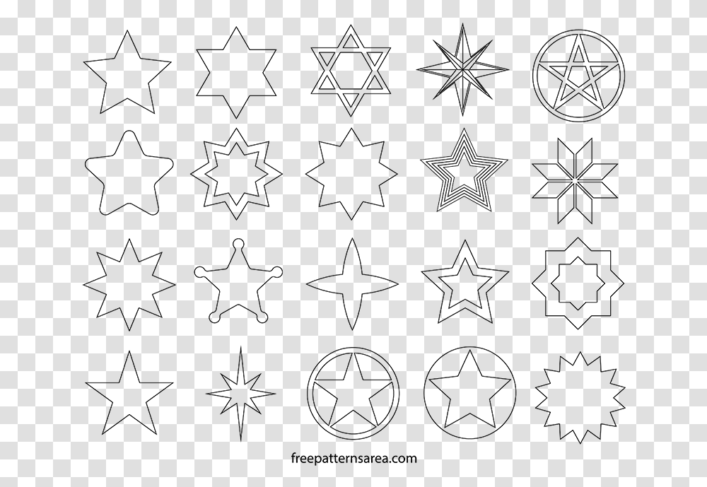 Silueta Estrella De David, Star Symbol Transparent Png