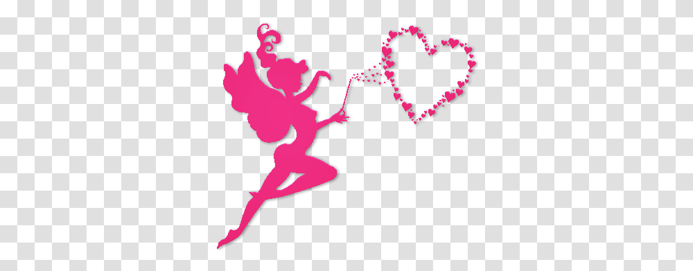 Silueta Fairy Love By Designsmay Love Vector Pink Pink Fairy Vector, Cupid, Heart Transparent Png