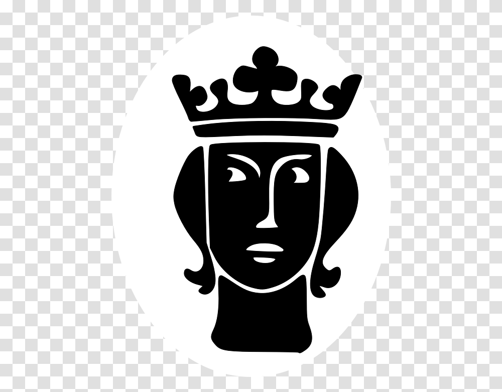Silueta Rey Retrato Grficos Vectoriales Gratis En Pixabay King With Crown Silhouette, Face, Stencil, Symbol, Logo Transparent Png