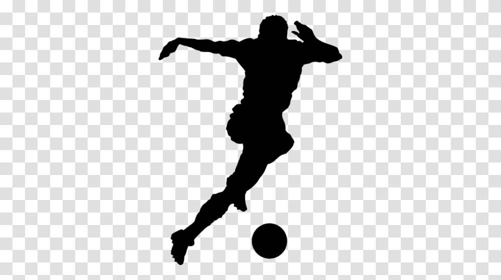 Siluety Muzhchin Shadow Soccer Players Black, Nature, Outdoors, Night, Astronomy Transparent Png