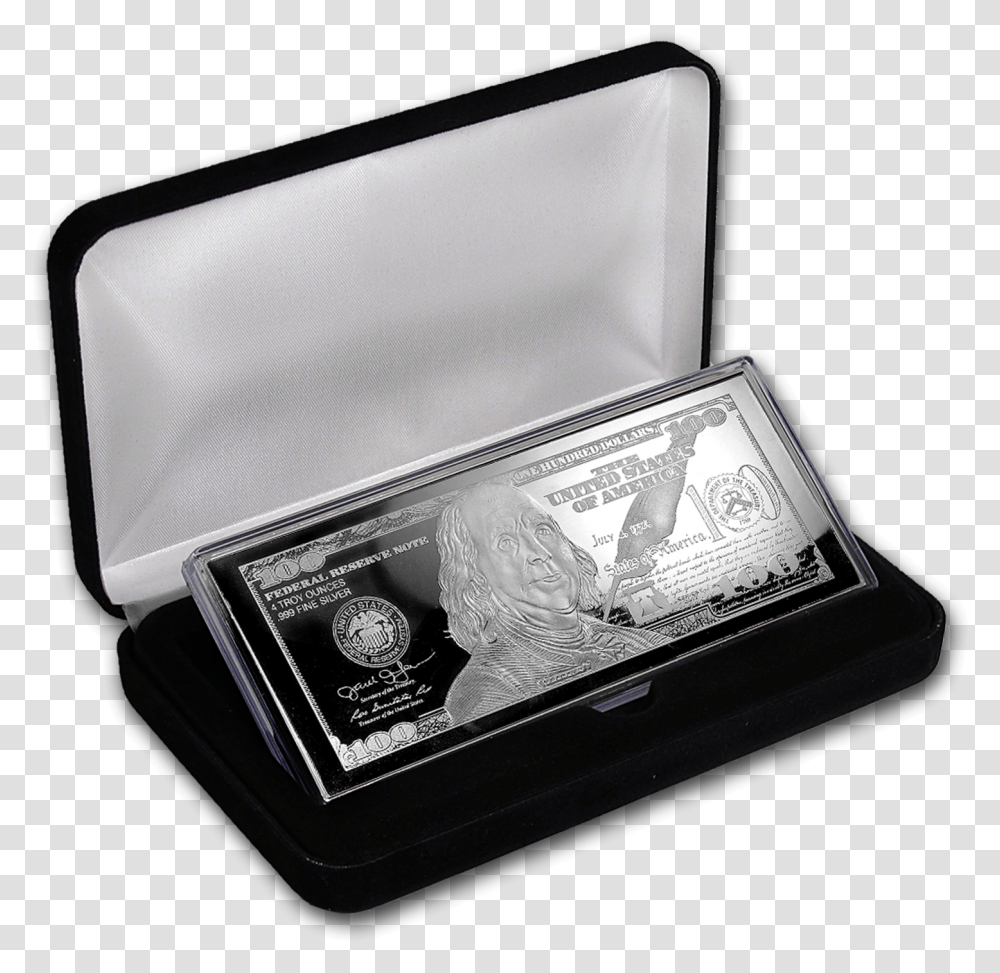 Silver 100 Dollar Bill, Money, Wallet, Accessories, Accessory Transparent Png