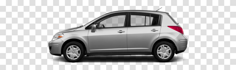 Silver 2012 Nissan Versa Hatchback, Sedan, Car, Vehicle, Transportation Transparent Png