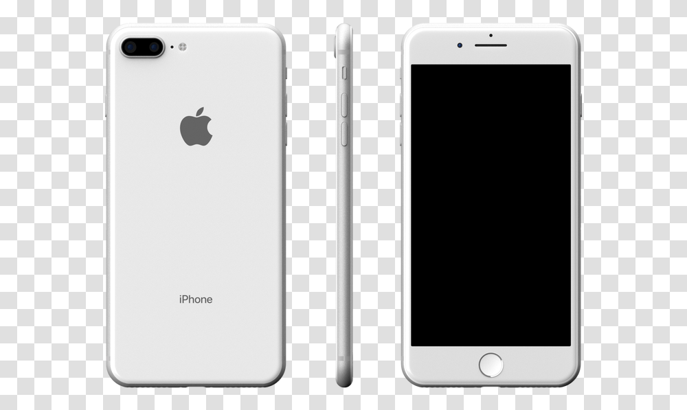 Silver All White Iphone 8 Plus, Mobile Phone, Electronics, Cell Phone, Pen Transparent Png