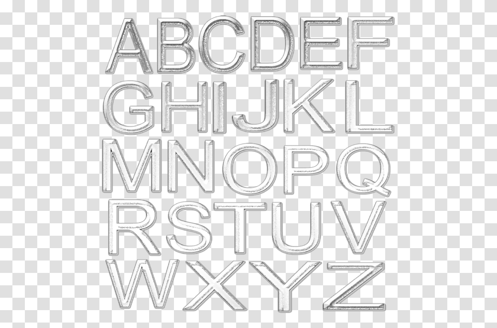 Silver Alphabet Chrome Cancino, Text, Word, Flyer, Poster Transparent Png