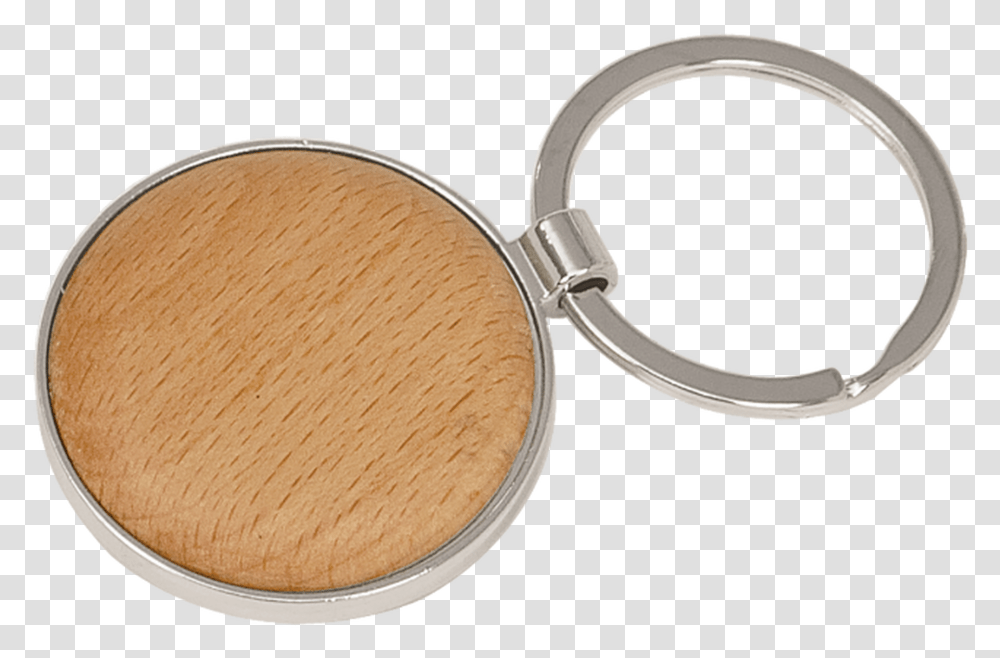 Silver Amp Wood Round Keychain Round Keychain, Magnifying, Spoon, Cutlery, Tool Transparent Png