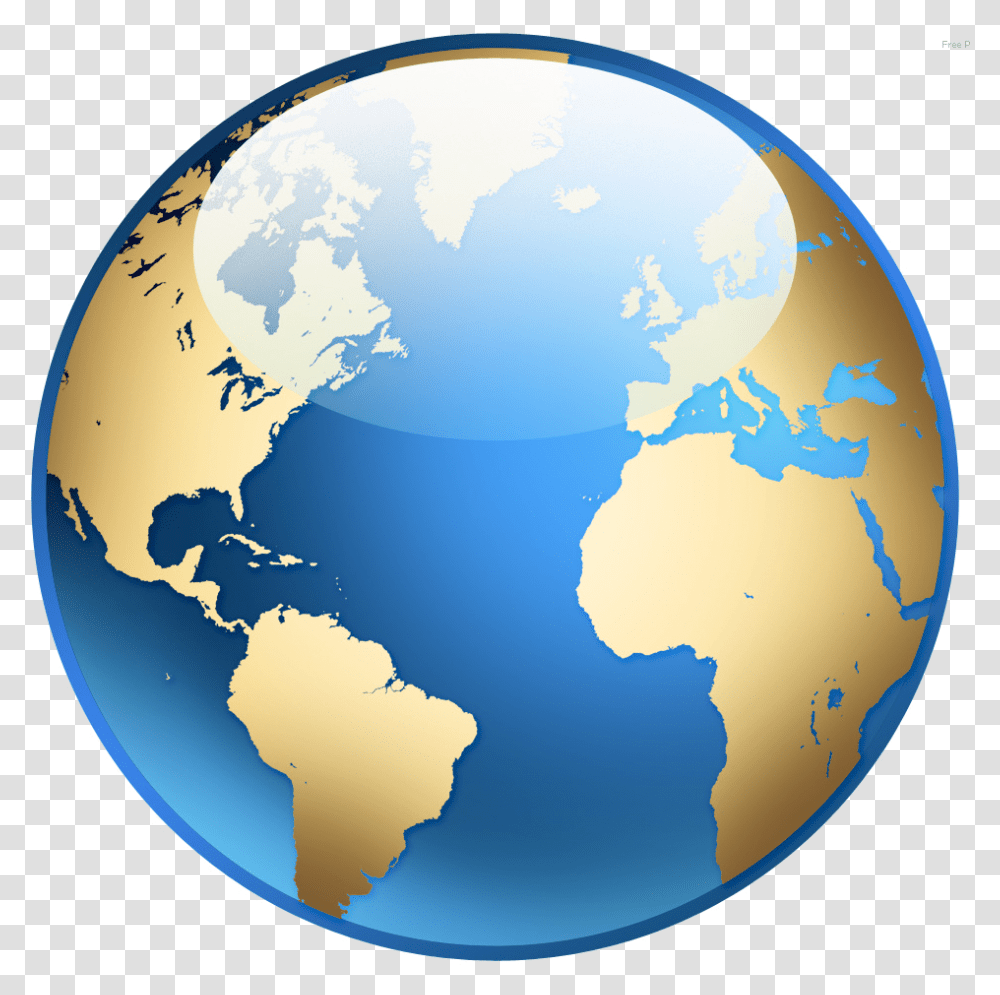 Silver And Blue Globe, Outer Space, Astronomy, Universe, Planet Transparent Png