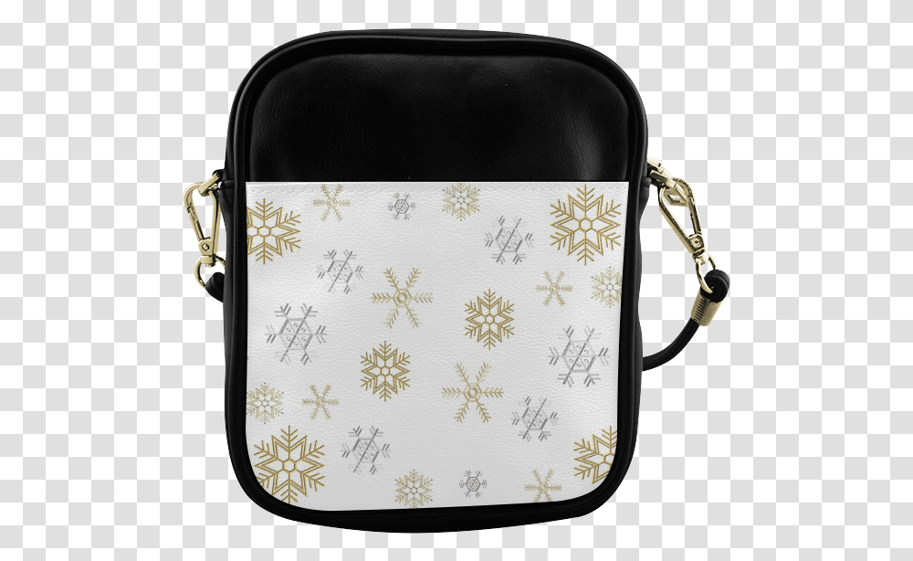 Silver And Gold Snowflakes, Handbag, Accessories, Accessory, Purse Transparent Png