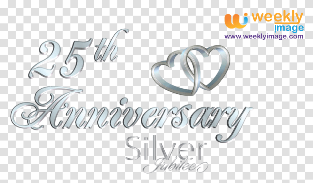 Silver Anniversary Clipart 25 Wedding Anniversary, Logo, Trademark Transparent Png