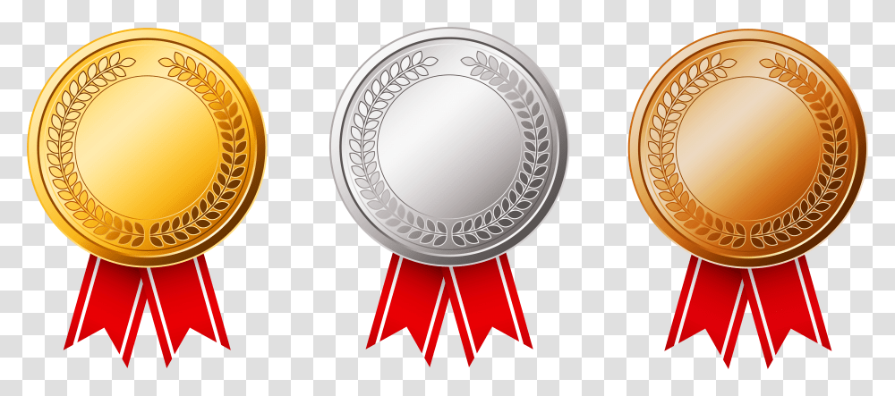 Silver Award Ribbon, Trophy, Gold Transparent Png