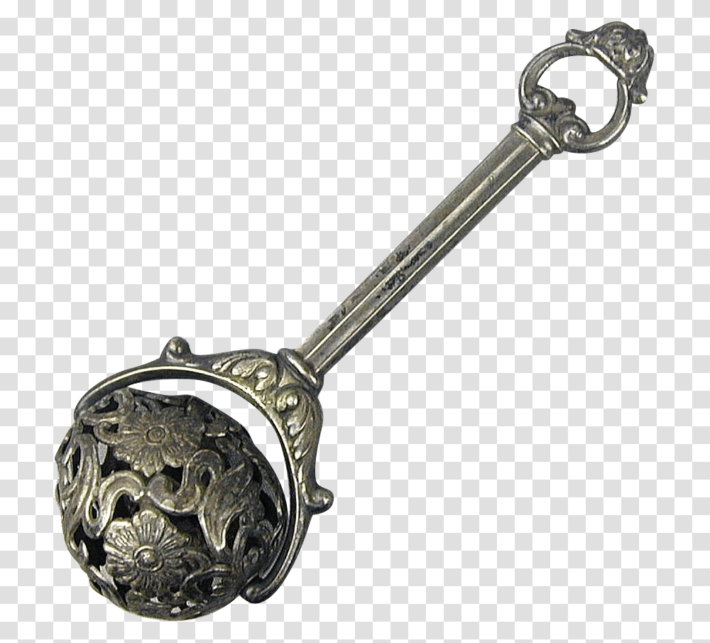 Silver Baby Rattle, Sword, Blade, Weapon, Weaponry Transparent Png