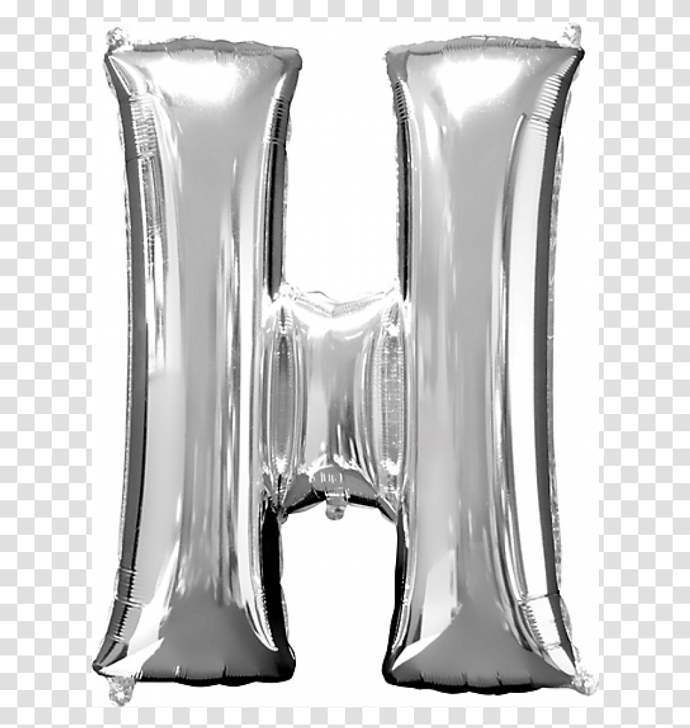 Silver Balloon Letter H, Aluminium, Glass, Cutlery, Jar Transparent Png