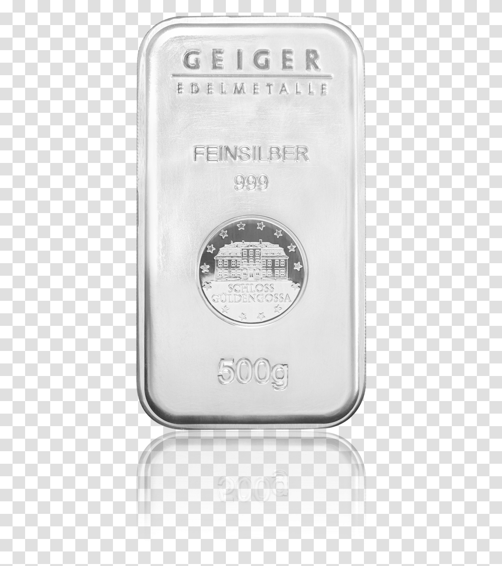 Silver Bar Security Line 500 G Silver, Mobile Phone, Electronics, Cell Phone, Pillow Transparent Png