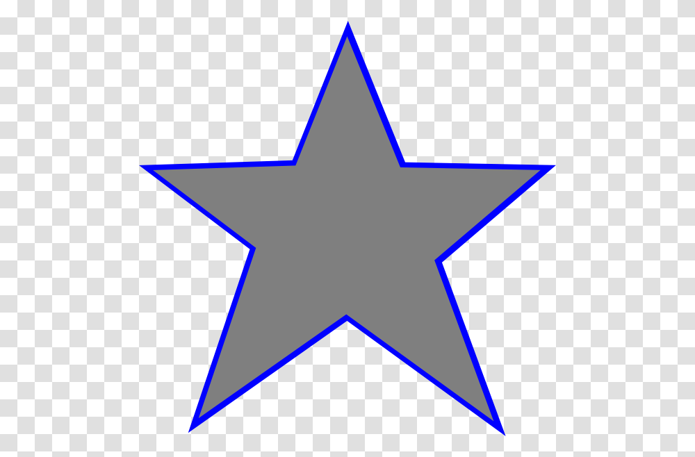 Silver Blue Star Clip Art, Star Symbol Transparent Png