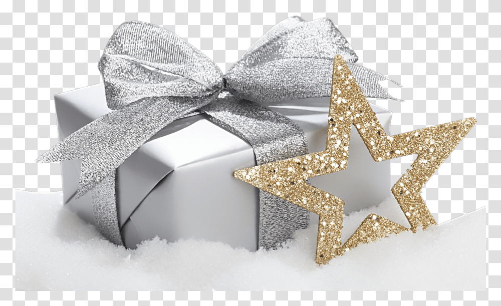 Silver Border Clipart, Gift, Star Symbol Transparent Png