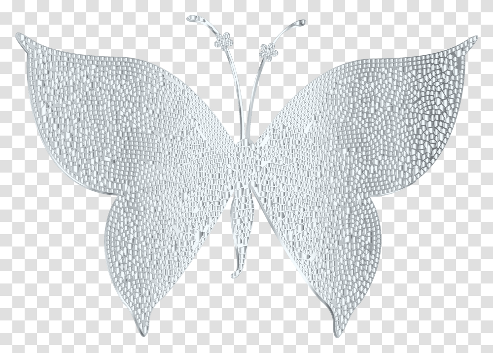 Silver Butterfly Clipart Amp Silver Butterfly Clip Art Silver Butterfly Vector, Chandelier, Lamp, Pattern, Animal Transparent Png