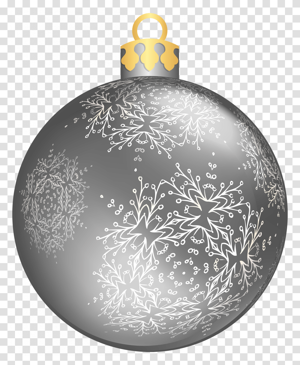 Silver Christmas Ball, Lighting, Sphere, Moon, Outer Space Transparent Png