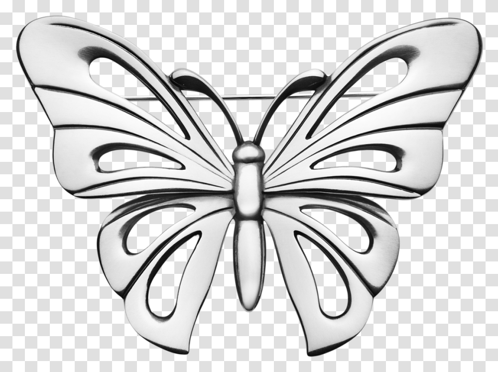 Silver Clip Butterfly Silver Butterfly Background, Drawing, Accessories, Accessory Transparent Png